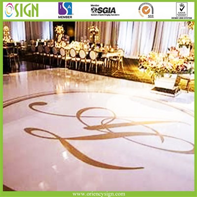 Vinyl Dance Floor Wrap Wedding